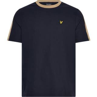 Lyle And Scott Contrast Taped T Shirt Navy