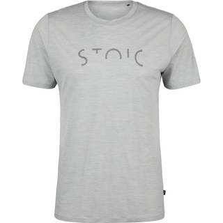 Stoic Merino155 LaholmSt. Print T-Shirt Stripes Merino-shirt Herrer størrelse XL farve grå