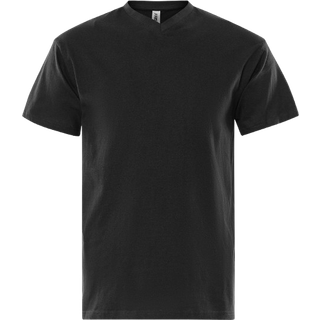 Fristads 100241 Acode T-shirt med V-udskæring / Arbejds T-shirt Sort M