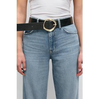 Gina Tricot-Buckle detail belt-Bælter-Sort-M/L-Dame