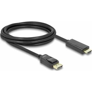 Delock DisplayPort til højhastigheds-HDMI-kabel, passiv, 2m - sort