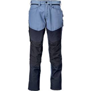 MASCOT CUSTOMIZED arbejdsbukser med knælommer, stenblå/mørk marine - 76C50