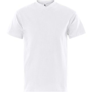 Fristads 100241 Acode T-shirt med V-udskæring / Arbejds T-shirt Hvid XL