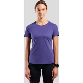 Odlo Women's T-Shirt Crew Neck S/S Essential 365 Løbeshirt Damer størrelse XXL farve blå