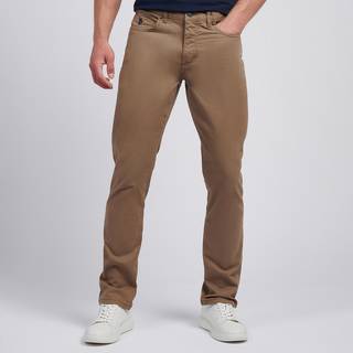 U. S. Polo Assn U. S. Polo Assn. Brown/Cream Core 5 Pocket Mens Trousers