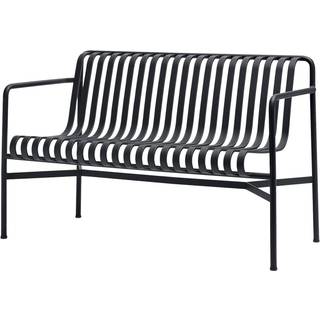 HAY Palissade Dining bænk med armlæn Anthracite