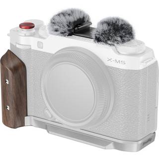 SmallRig 5261 L-Shape Mount Plate with Wooden Handle for FUJIFILM X-M5 Sliver