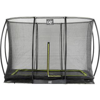 Silhouette firkantet nedgravningstrampolin - Sort (EXIT) 214x305 cm (7x10ft)