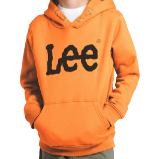 Lee Wobbly Graphic Hoodie Burnt Orange Size 9/10