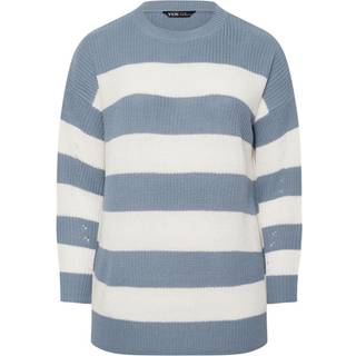 Yours Curve Yours Curve Light Blue Drop Shoulder Jumper