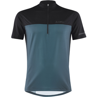 Löffler Bike Shirt Half-Zip Glow Cykeljersey Herrer størrelse 50 farve blå
