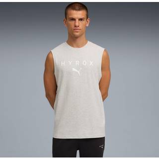 Men&#39;s Puma x HYROX Cut-Off Tank, Gray, Size L, Performance - Light Gray Heather - L