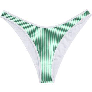Ribbed Texture Cheeky Bikini Bottoms