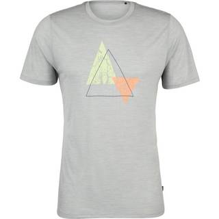 Stoic Merino155 LaholmSt. Print T-Shirt Peak Merino-shirt Herrer størrelse M farve grå