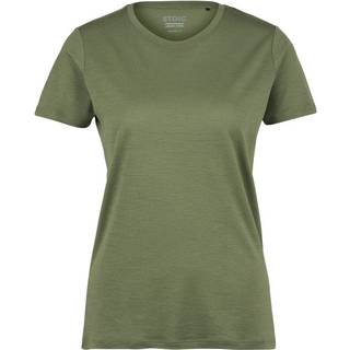 Stoic Women's Merino155 LaholmSt. T-Shirt Merino-shirt Damer størrelse 4XL farve olivengrøn