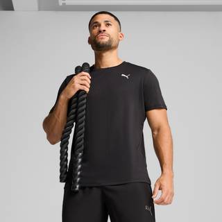 PUMA Train All Day Essentials Poly Texture Tee Men, Clothing, Black, L