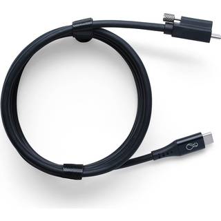 OCHNO USB-C cable passive coax, screw, black, 2m