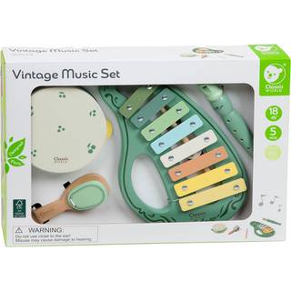 Classic World Vintage Musiksæt Green  2-6 Y WoodenToys   2-6 år 18 M+ Unisex