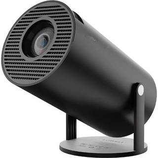 NÖRDIC Mini Portable Projector – 720p HD-understøttelse, Android 11, WiFi 6, BT 5.0, 180° rotation, hjemmebiografprojektor