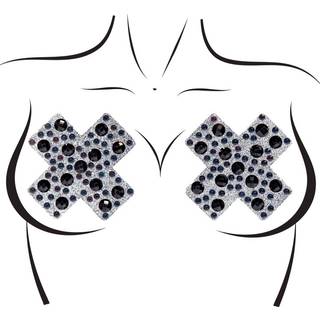 Leg Avenue X Factor Nipple Jewel Stickers Black