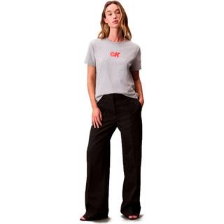 CK Logo Jersey Slim Tee - Grey - S