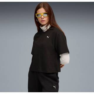 Women&#39;s Puma Class Relaxed Polo T-Shirt T-Shirt, Black T-Shirt, Size XL T-Shirt, Clothing - Black - XL