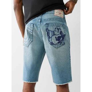 True Religion Ricky Raw Hem Jorts, Blå - L