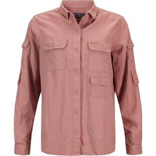Amundsen Sports Women's Traveller's Linen Shirt Bluse Damer størrelse M farve pink