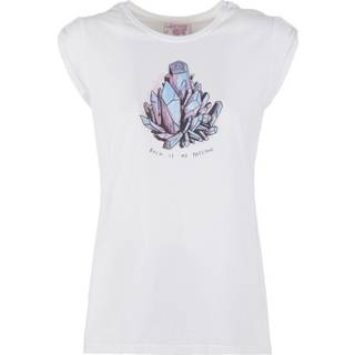 E9 Women's Crystal T-shirt Damer størrelse L farve hvid