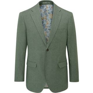 Skopes Skopes Green Tailored Fit Calvados Linen Blend Suit Jacket