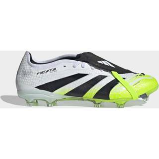 Predator Pro Fold-Over Tongue Firm Ground støvler - Cloud White / Core Black / Lucid Lemon - 46 2/3