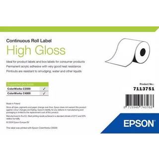 Epson - continuous labels - high-glossy - 1 roll(s) - Roll (7.6 cm x 33 m)