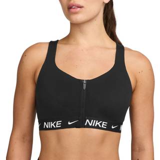 Nike Indy High Support-sports-bh med polstret lynlås til kvinder - sort - L
