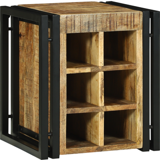 Vinfad Brun 34.5 x 35 x 39 cm Massivt mangotræ