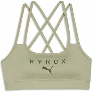 Women&#39;s Puma x HYROX MOVE Strappy Bra, Green, Size XS, Clothing - Lux Army - XS