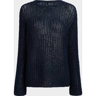 Khaite Elowen open-knit cotton-blend sweater - blue - XS