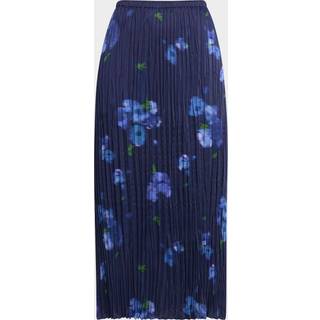 Vince Poppy Blur plissÃ© midi skirt - blue - XL