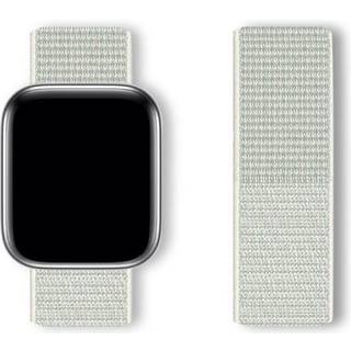 Sport Loop-armbånd til Apple Watch 42/44/45/46/49 mm i åndbar nylon - Hvid