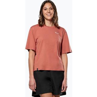 Salewa Women's Eagle Sunset Loose T-Shirt T-shirt Damer størrelse 40 farve rød
