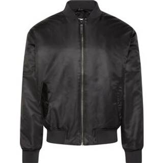Nylon Bomber Jacket - Black - M