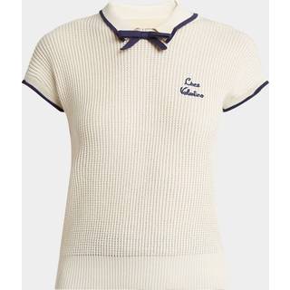 Valentino Chez Valentino cotton-blend top - white - S