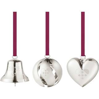 2025 Ornamentsæt, 3 stk., Georg Jensen, Palladium / Messing