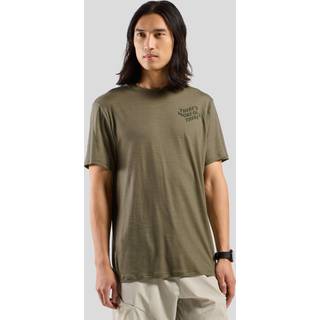 Odlo There's More Merino 160 T-Shirt Crew Neck S/S Merino-shirt Herrer størrelse XL farve vetiver