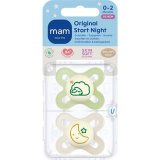 MAM Sutter Start Night Silikone, 0-2 måneder, ensfarvet