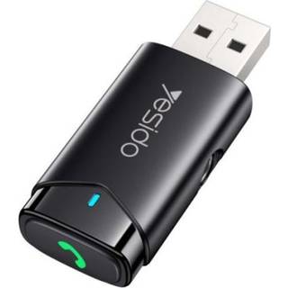 Yesido USB-A Bluetooth 5.0 til 3.5mm AUX-sender – Sort