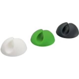 InLine kabelholder, 6 stk., sort / hvid / grøn