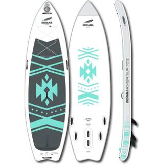 Indiana 10'2 River Inflatable SUP Board størrelse 311 x 86,4 x 15 cm farve white/ turquoise
