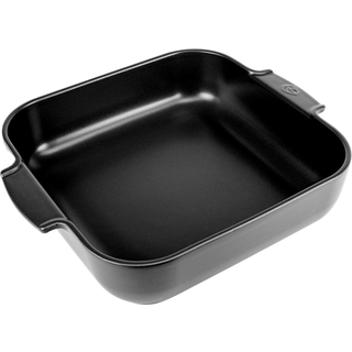 Peugeot Appolia Auflaufform quadratisch 36 cm satinschwarz - Keramik - Schwarz