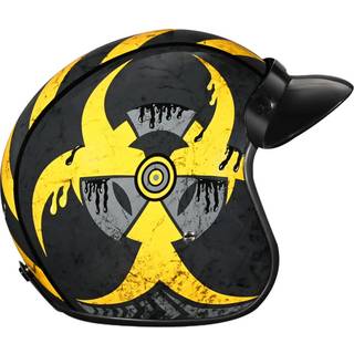 Daytona Helmets 3/4 Shell Open Face Motorcykelhjelm - DOT -godkendt Letvægt & behageligt vintage -design til Scooter Cruiser & Street Bikes - Jus