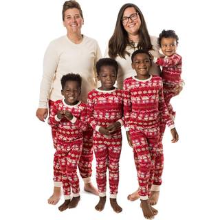 Burt's Bees Baby Unisex Baby Kids 2-Piece Family Jammies Matchende Holiday Organic Cotton Pyjamas Hot Cocoa Fair Isle 2024 6 år